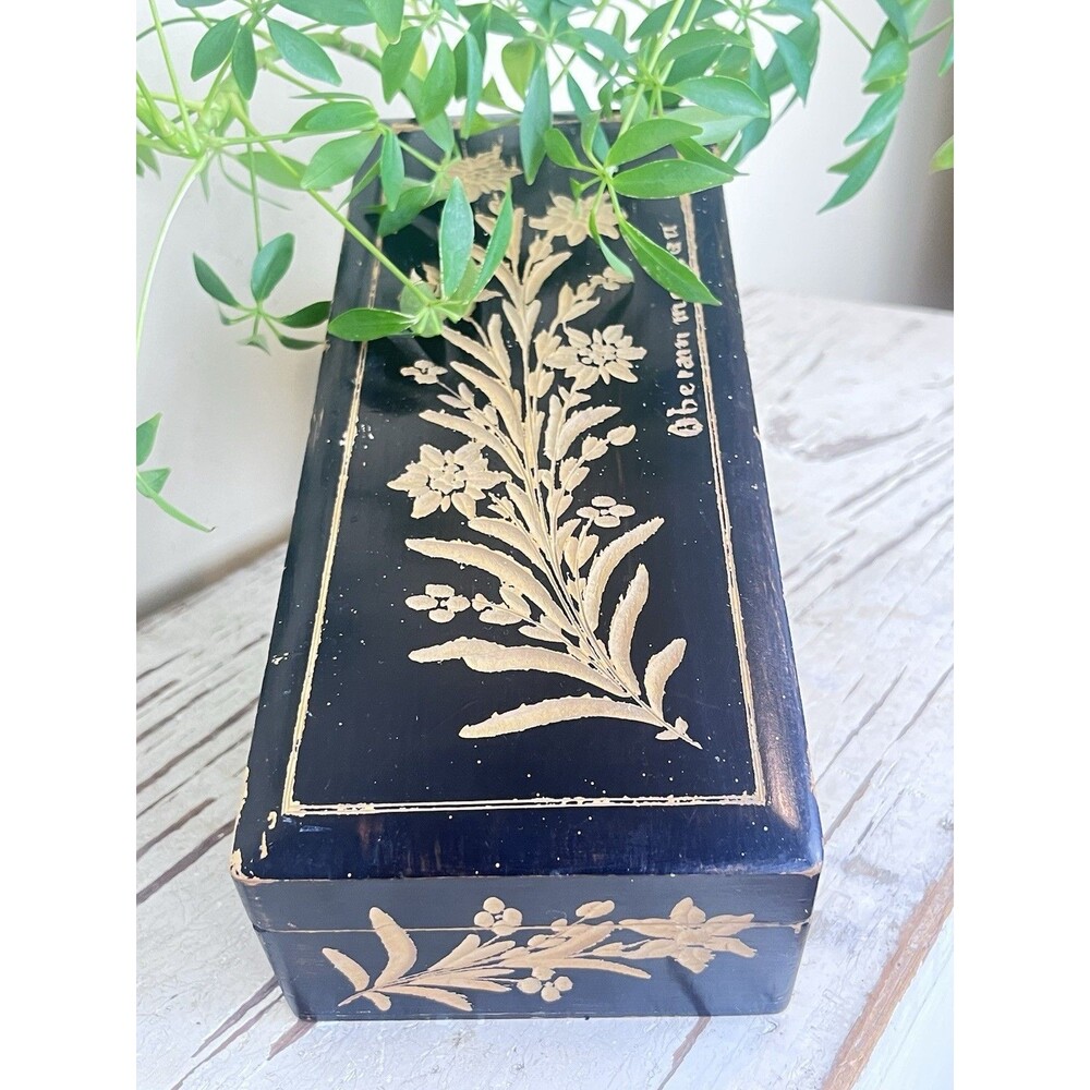 Antique Carved Edelweiss Floral Carving From Bolivia Town Oberammergau Germany